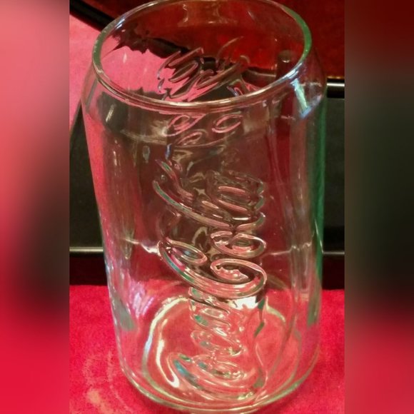 Coca-Cola Light Green Tinted Can Glass Set - Picture 2 of 4